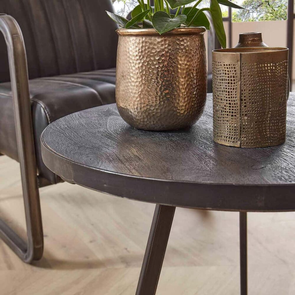 Bijzettafel Rison zwart set/2