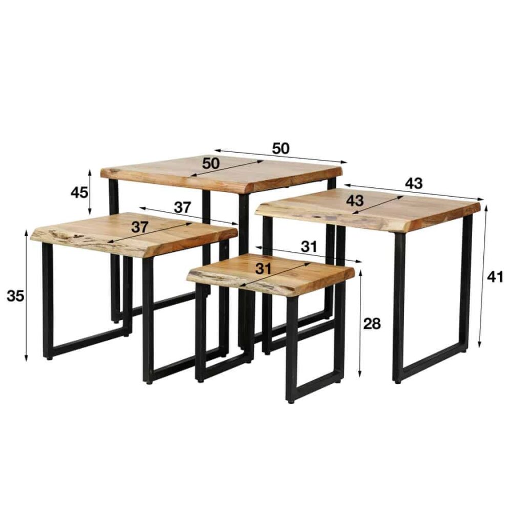 Salontafel set/4 Sky