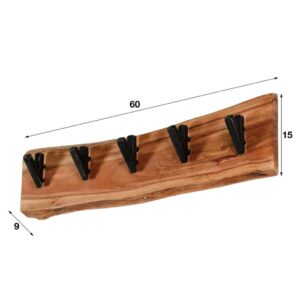 Kapstok Short Wood 5 haken