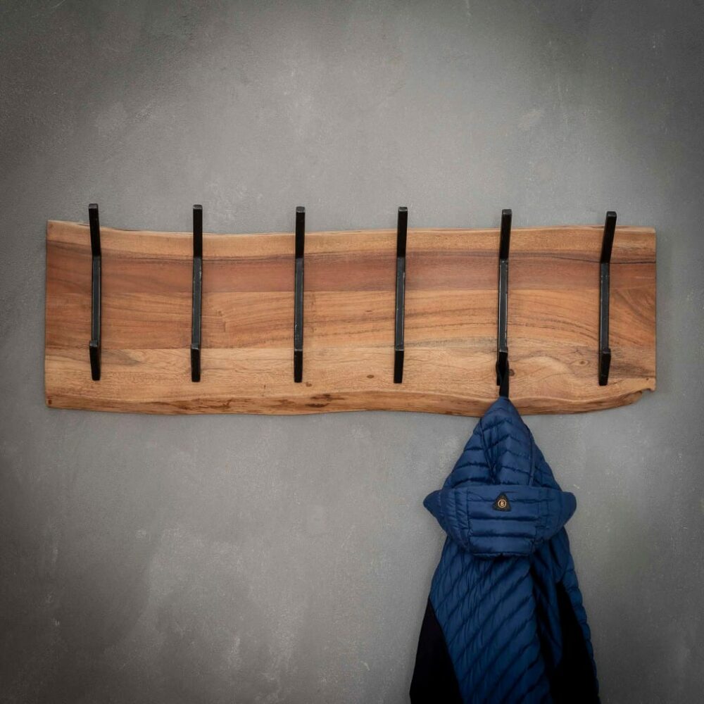 Double Kapstok Long Wood (8 haken)