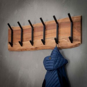 Double Kapstok Long Wood (8 haken)
