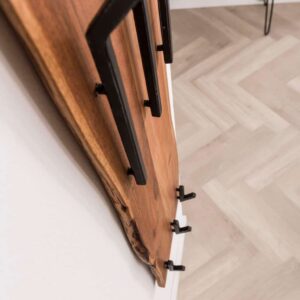Double Kapstok Short Wood (2x3 haken)
