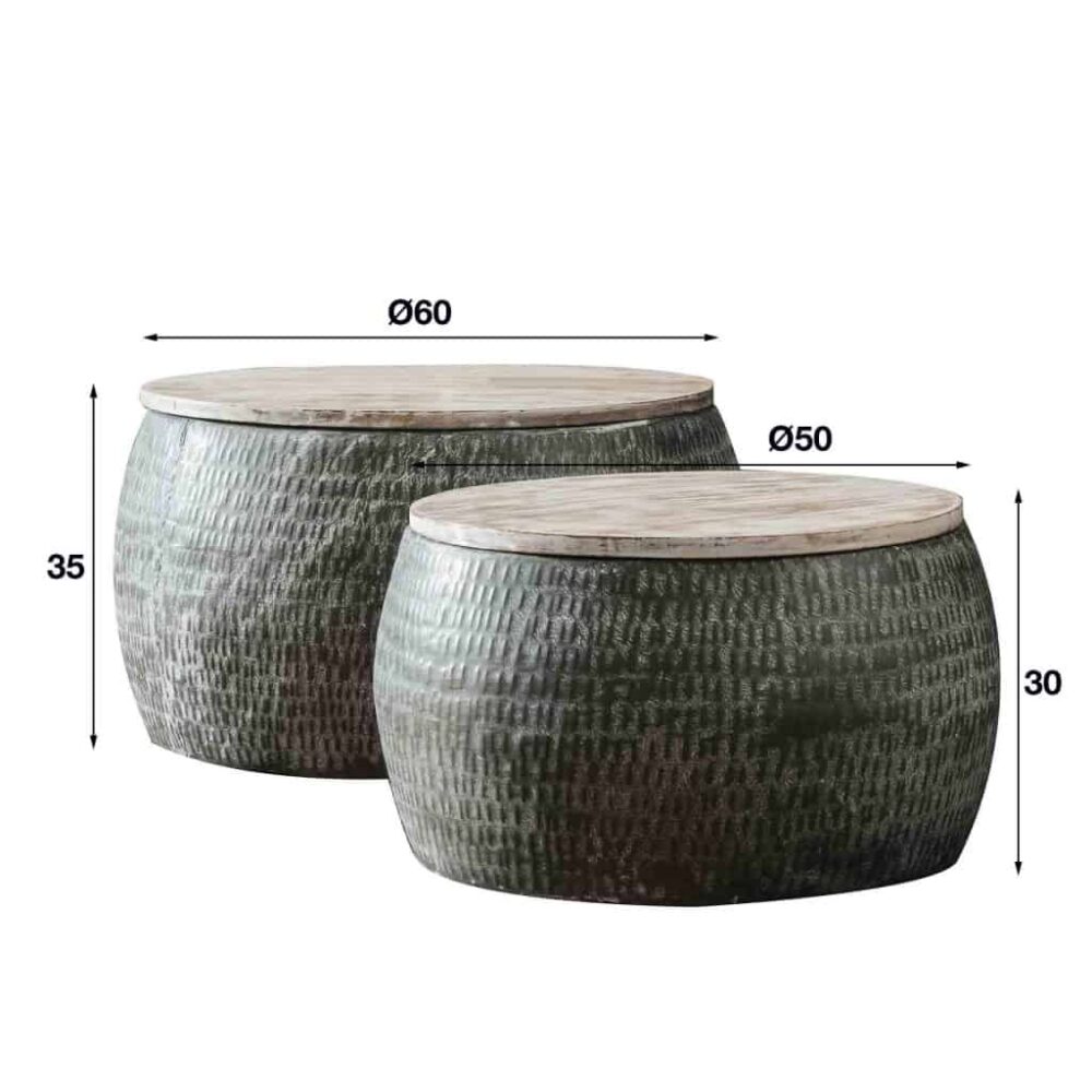 Salontafelset Tubo set/2