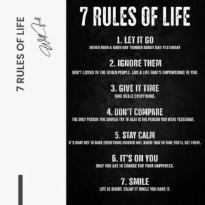 “7 Rules of Life”