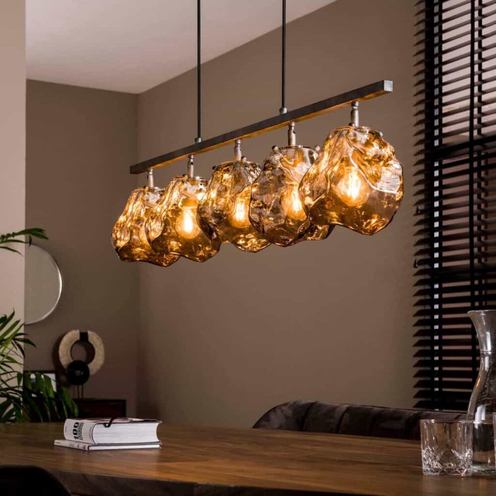 Hanglamp 5L Stone
