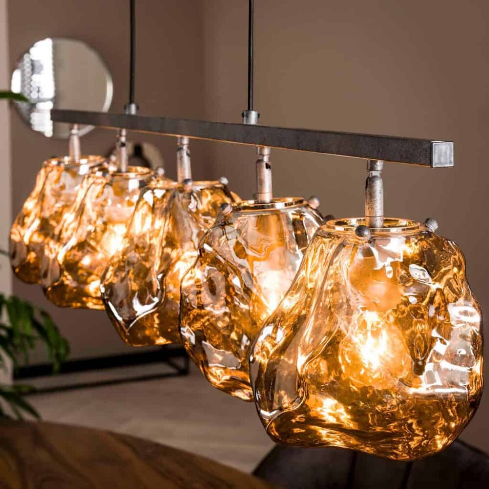 Hanglamp 5L Stone