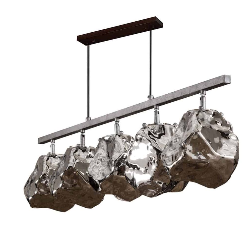 Hanglamp 5L Stone