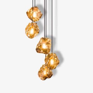 Hanglamp 5L Stone stepped