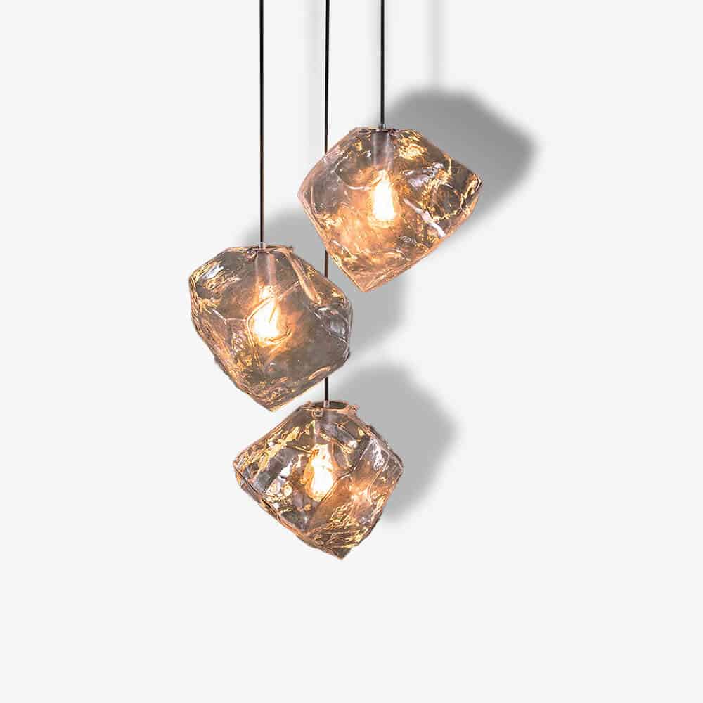 Hanglamp 1L stepped Crystal