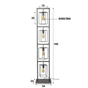 Vloerlamp 4L Angular