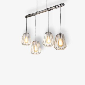 Hanglamp 4L Ribbed Droplet