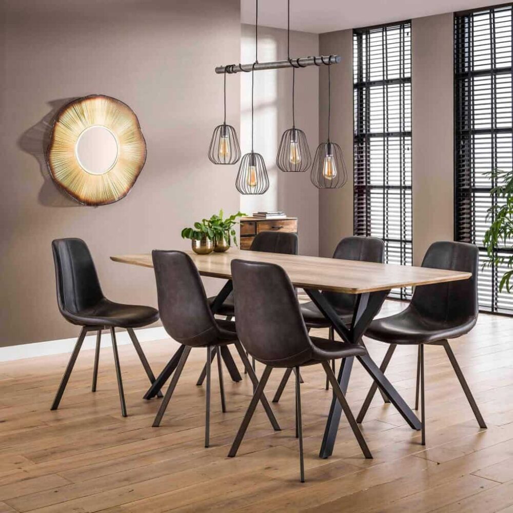 Hanglamp 4L Ribbed Droplet