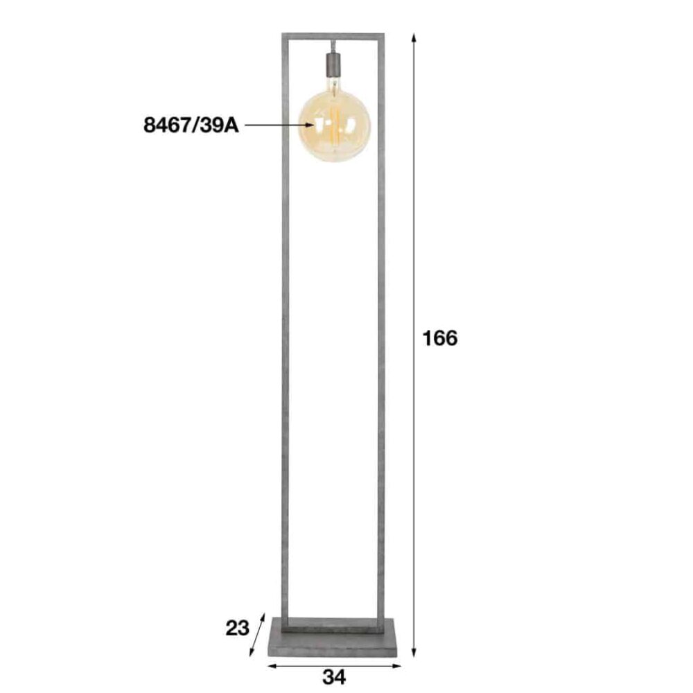 Vloerlamp 1L Globe