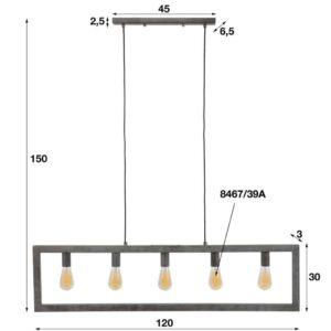 Hanglamp 5L Trapped