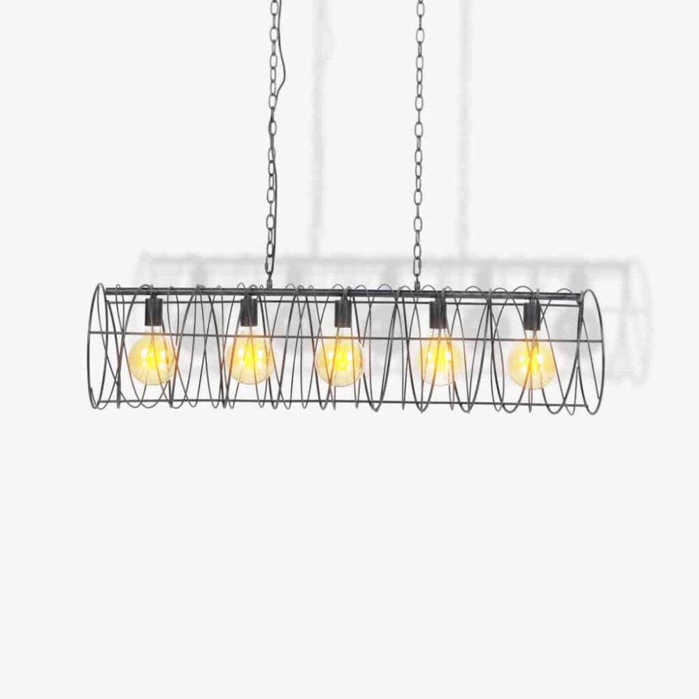 Hanglamp 5L Fil de fer