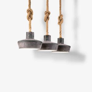 Hanglamp 3L Corde beton