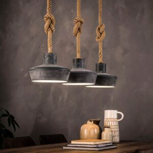 Hanglamp 3L Corde beton