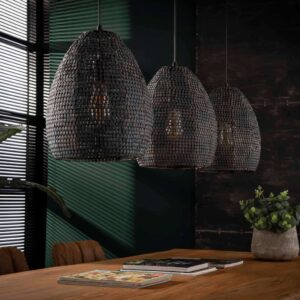 Hanglamp 3L Ovale mesh