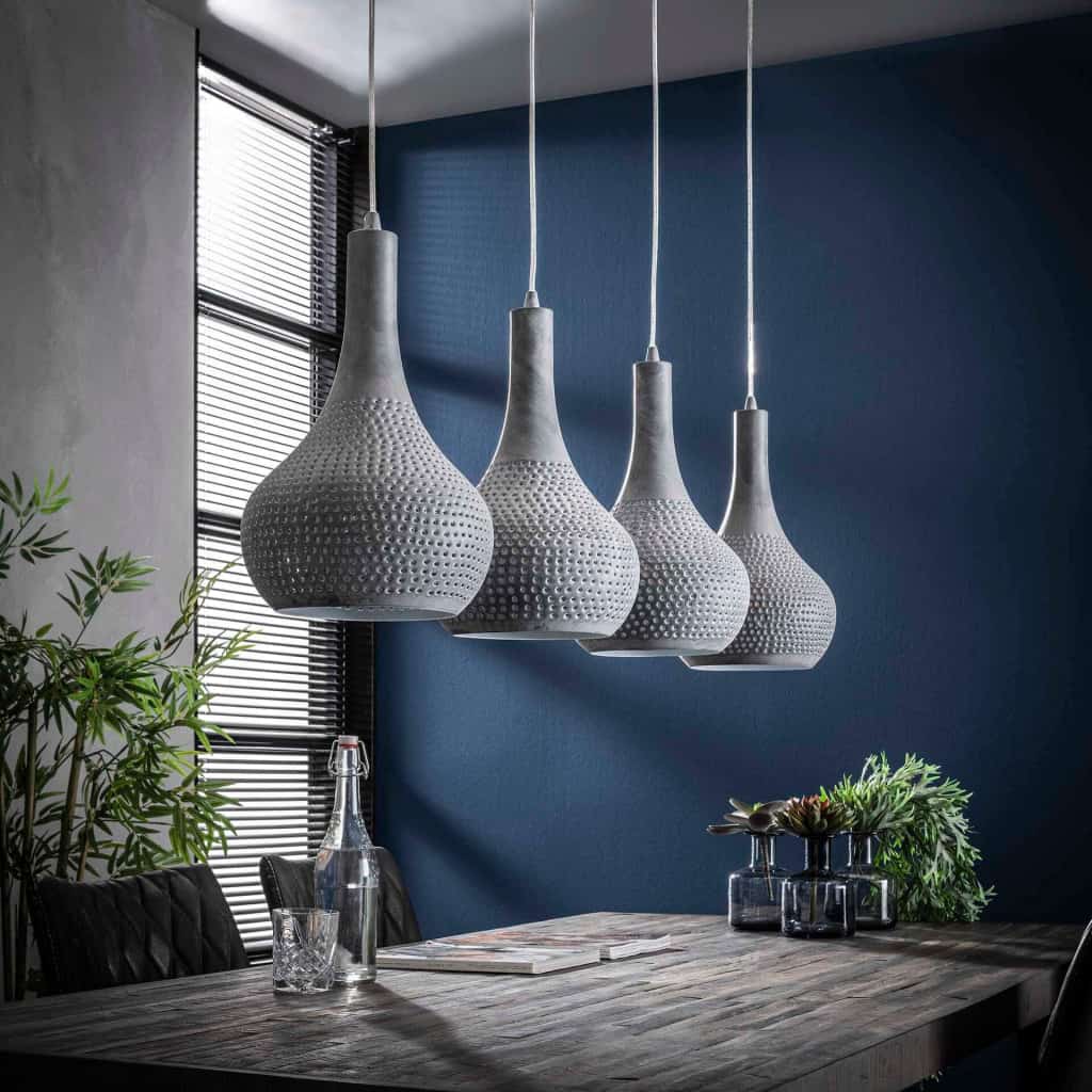 Hanglamp 4L Grey punch