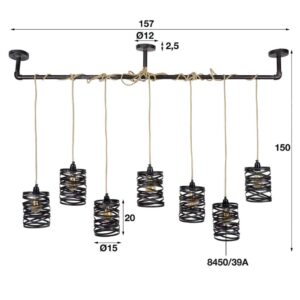 Hanglamp 7L Springler XL