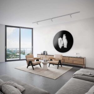Abstract I - Muurcirkel Dibond