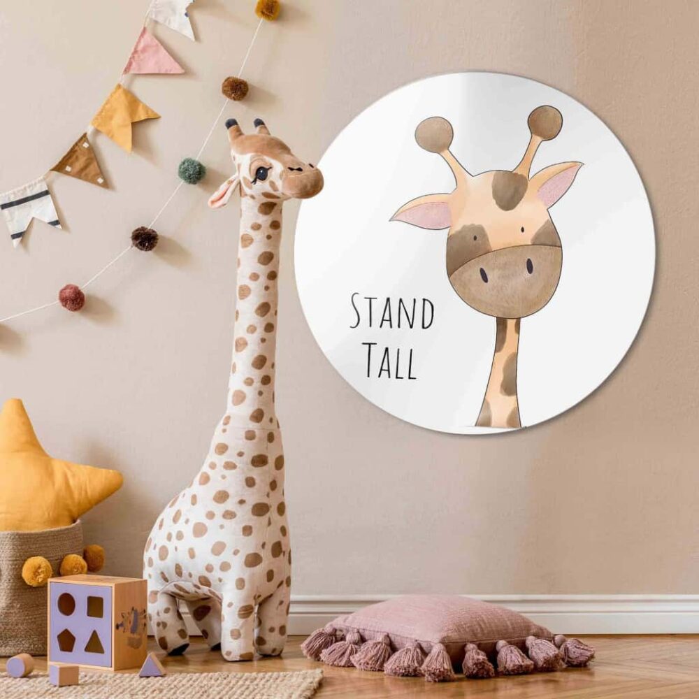 Animals Quotes IV - Muurcirkel Dibond