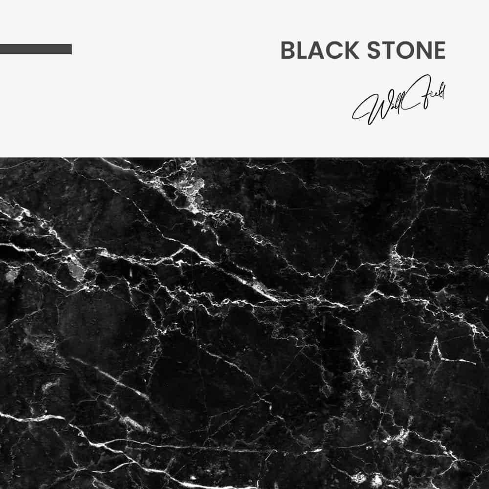 Black Stone - Muurcirkel Glass