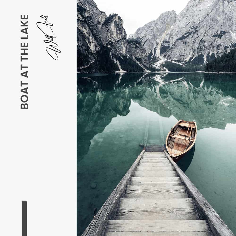 Boat at the Lake - Muurcirkel Glass