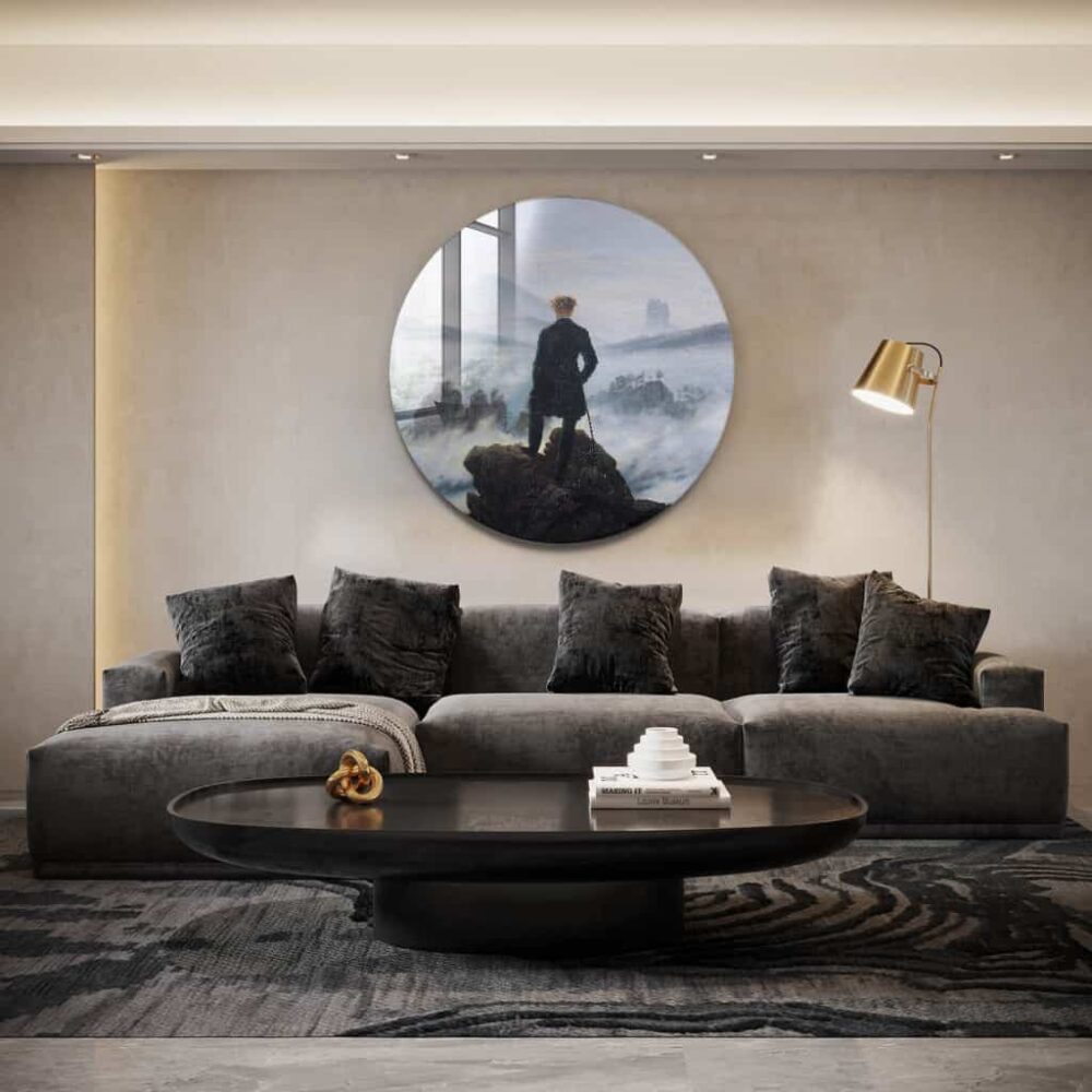 Casper David Friedrich - Muurcirkel Glass