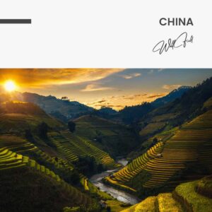 China - Muurcirkel Dibond