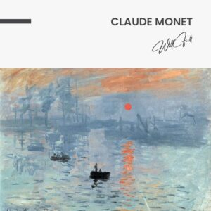 Claude Monet - Muurcirkel Glass