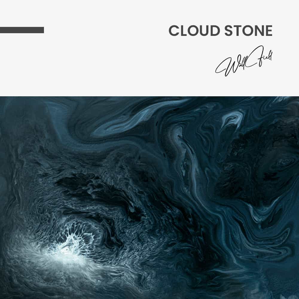 Cloud Stone - Muurcirkel Dibond