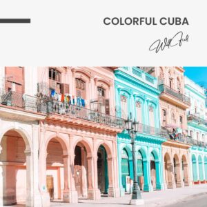 Colorful Cuba - Muurcirkel Glass