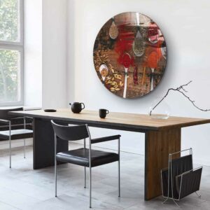 Cooking & Spices - Muurcirkel Glass