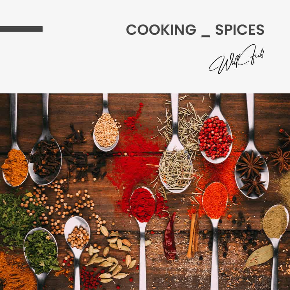 Cooking & Spices - Muurcirkel Dibond
