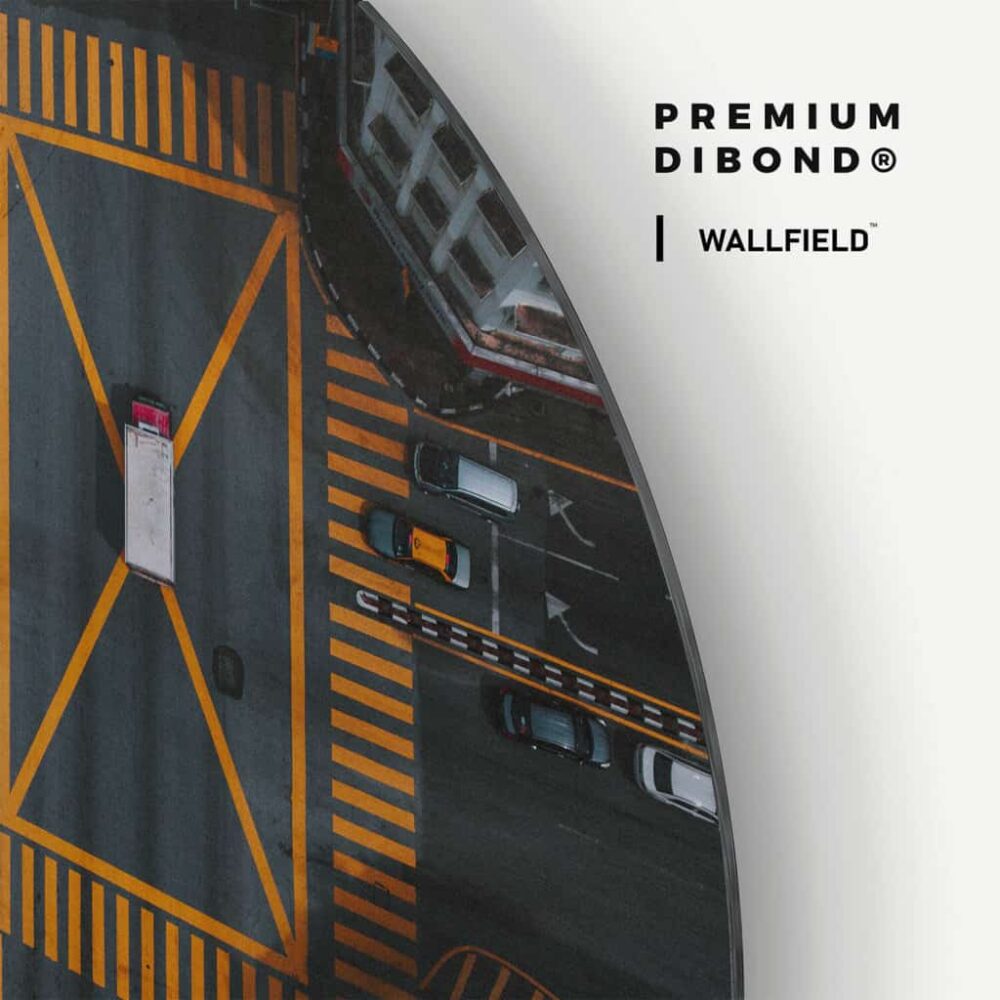 Crossroad - Muurcirkel Dibond