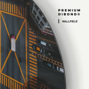 Crossroad - Muurcirkel Dibond