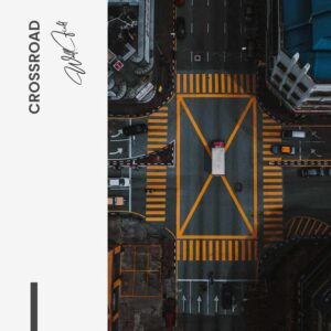 Crossroad - Muurcirkel Glass