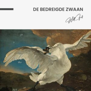 De Bedreigde Zwaan - Muurcirkel Glass