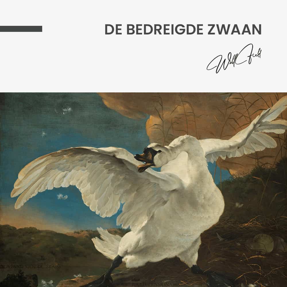 De Bedreigde Zwaan - Muurcirkel Glass
