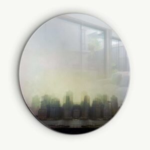 Delusional City - Muurcirkel Glass
