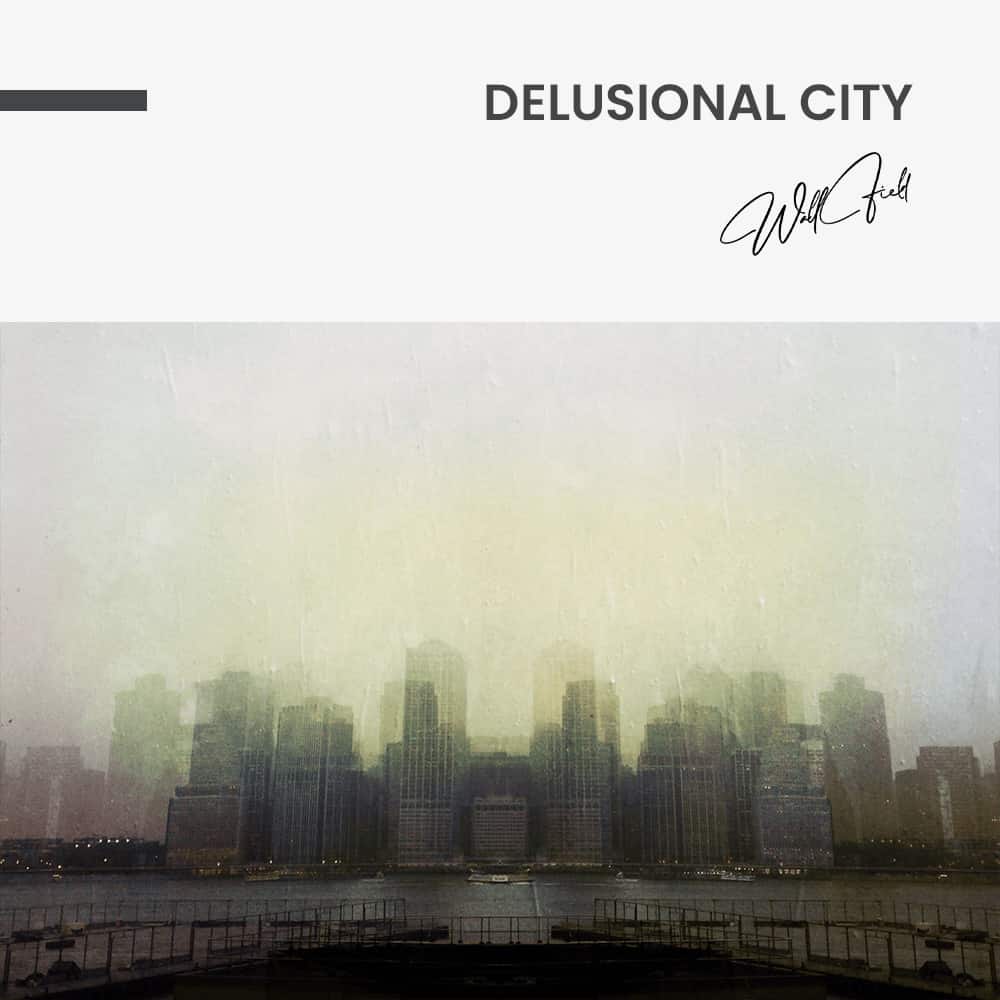 Delusional City - Muurcirkel Glass