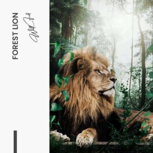 Forest Lion – glass