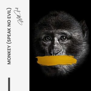 Monkey (speak no evil) – glass