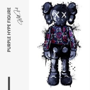 Purple Kaws – Glass