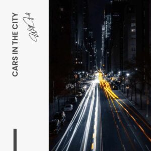 Cars in the city – glass