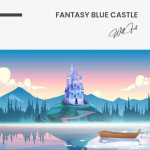 Fantasy Blue Castle - Glass