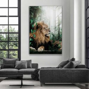 Forest Lion - glass
