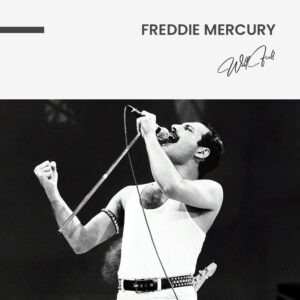 Freddie Mercury - tuinposter