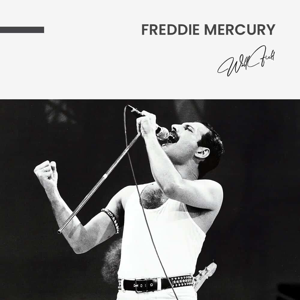 Freddie Mercury - tuinposter